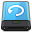 Blue Backup W Icon 32x32 png